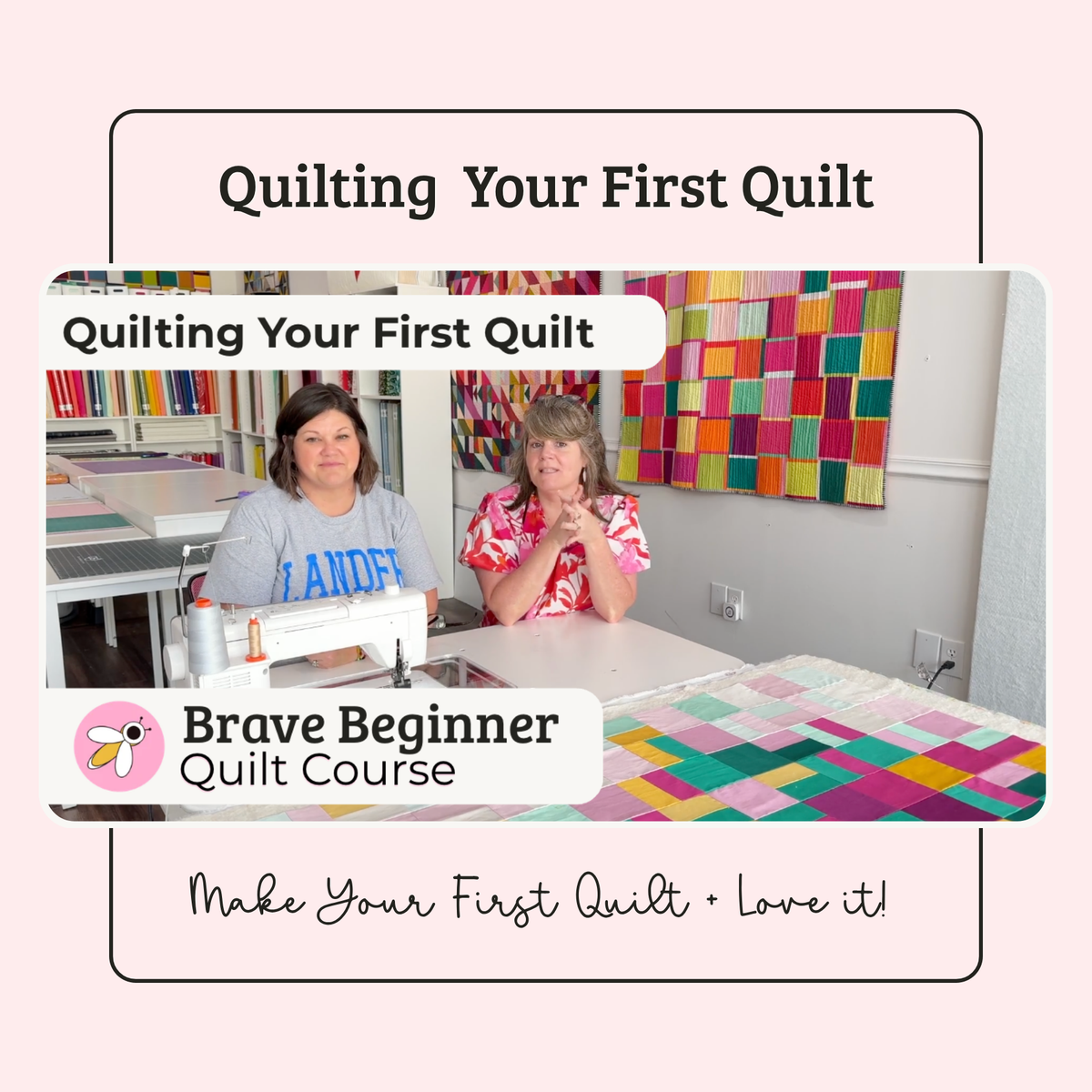 Brave Beginner:  Quilting The Sidewalk Cracks Quilt