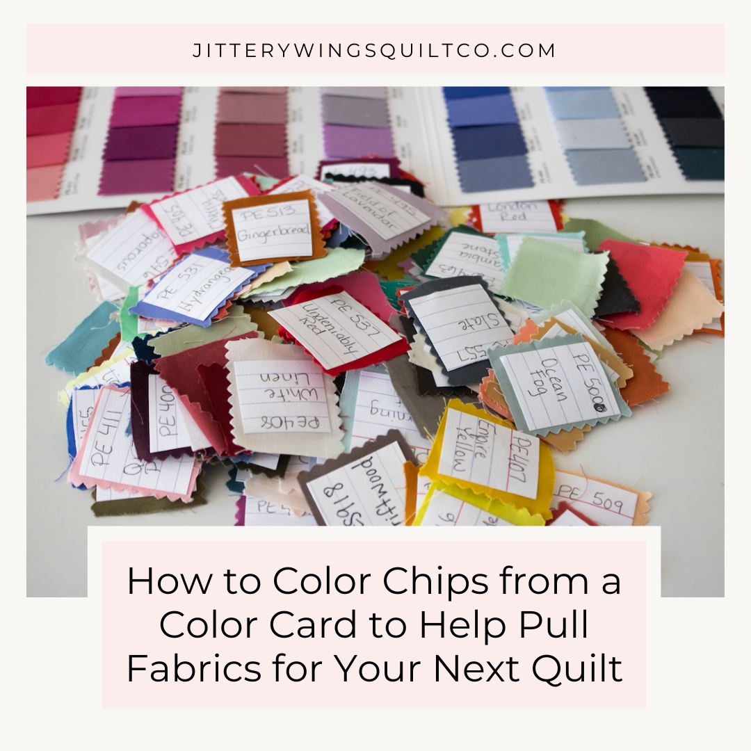 How to Color Chips from a Color Card to Help Pull Fabrics for Your Next Quilt