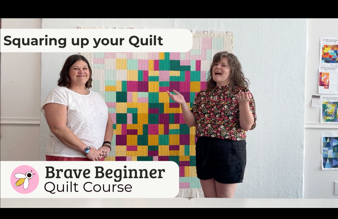 Brave Beginner:  Squaring Up Your First Quilt