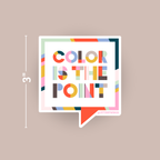 Color is the Point - Vinyl Sticker