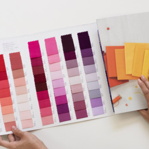Art Gallery Fabrics Pure Solids Color Card with All 227 colors