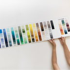 Art Gallery Fabrics Pure Solids Color Card with All 227 colors
