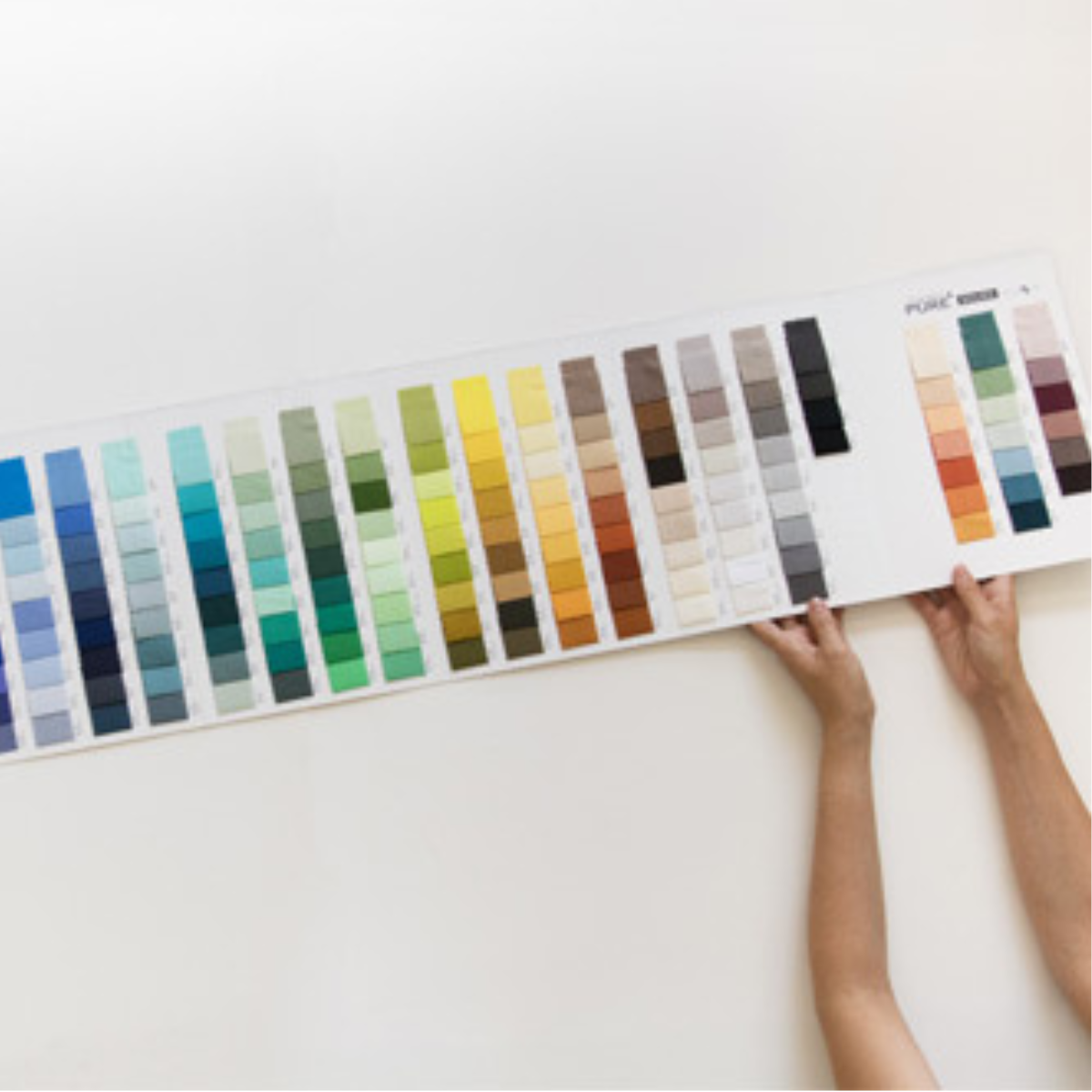 Art Gallery Fabrics Pure Solids Color Card with All 227 colors