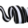 Tula Pink Webbing Tape 1.5" Wide Black and White Long (1 Yard Continuous Cuts)