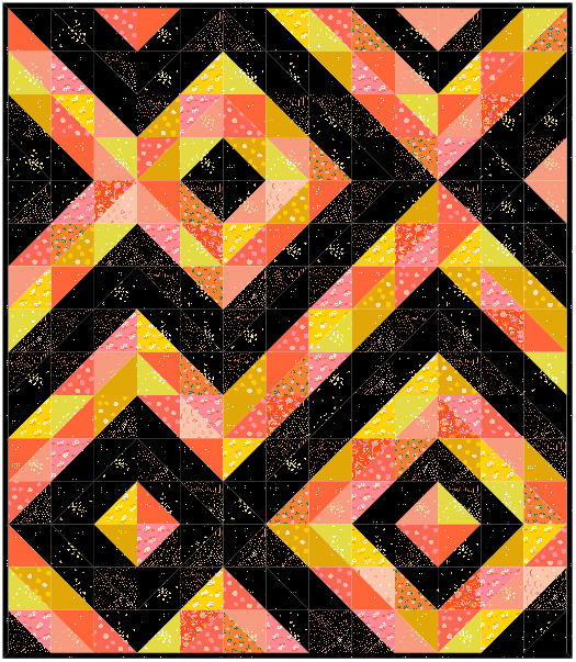 Golden Eye Quilt Pattern - Printed Version