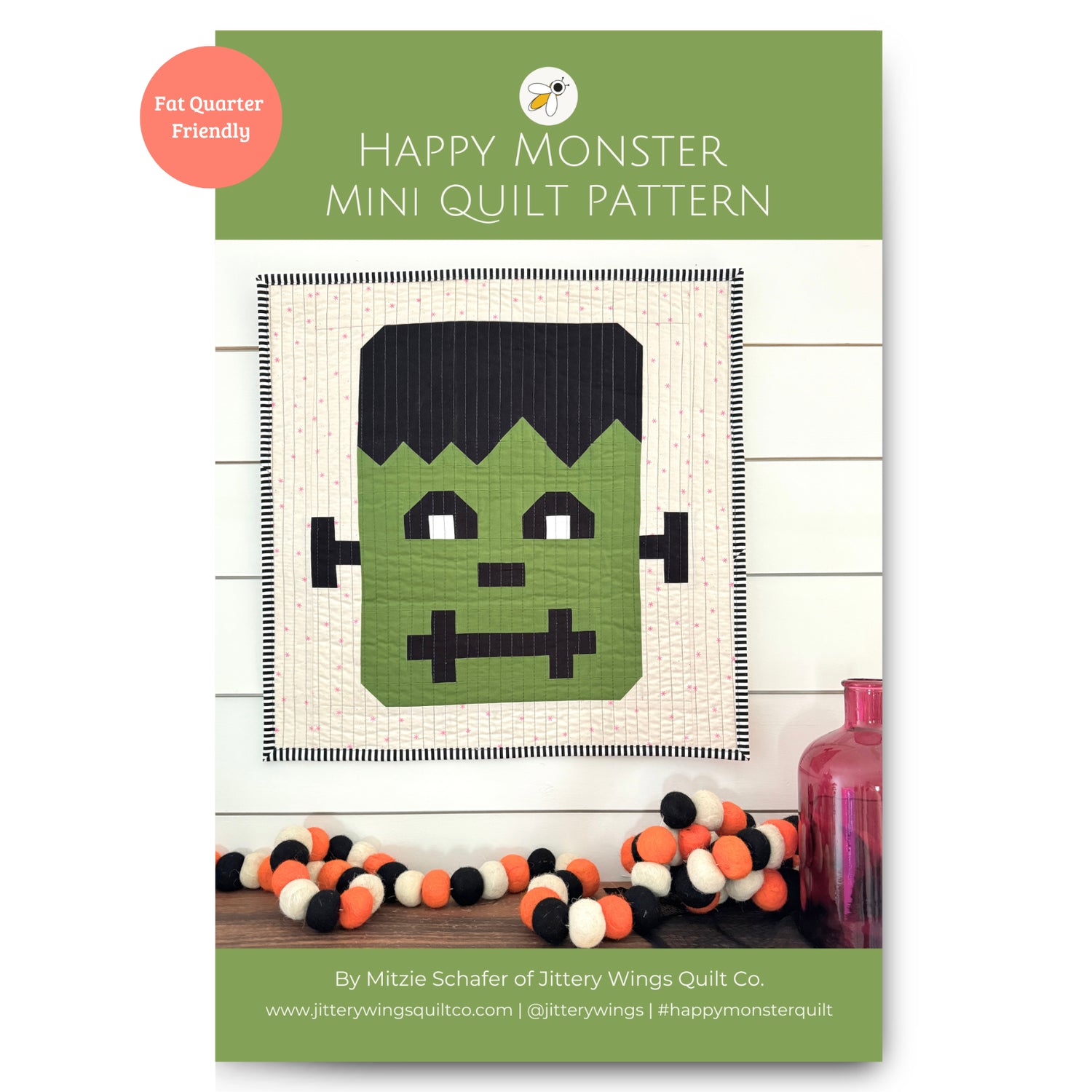 Happy Monster MINI Quilt Pattern