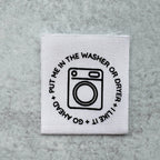 Quilt Labels: Washer or Dryer Premium Woven Sew In Labels (3 Count)