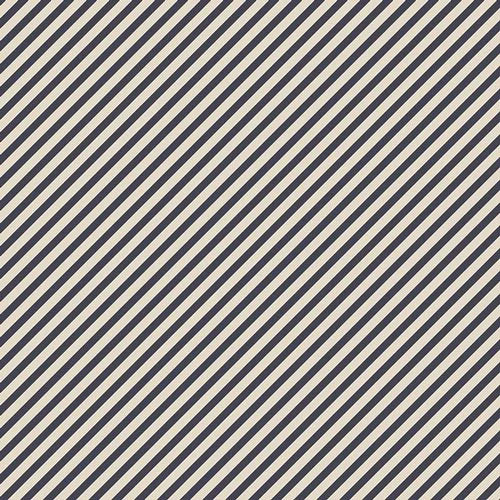Petits Strokes Midnight Back and Off White Diagonal LEP811 (1/2 Yard Cuts)
