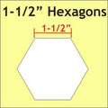 Hexagons 1 1/2" 300pcs HEX150L Paper Pieces#1