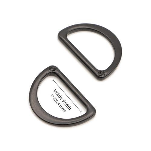 D Ring Flat 1" Black 2ct Patterns By Annie