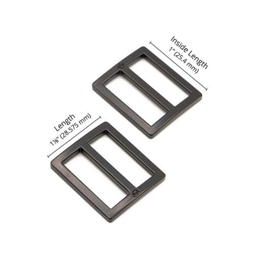 Slider Wide mouth 1" Black 2ct Patterns By Annie