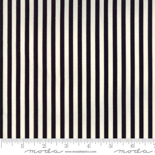 Essential Yours Black Off White Stripe 8652 79 by Moda