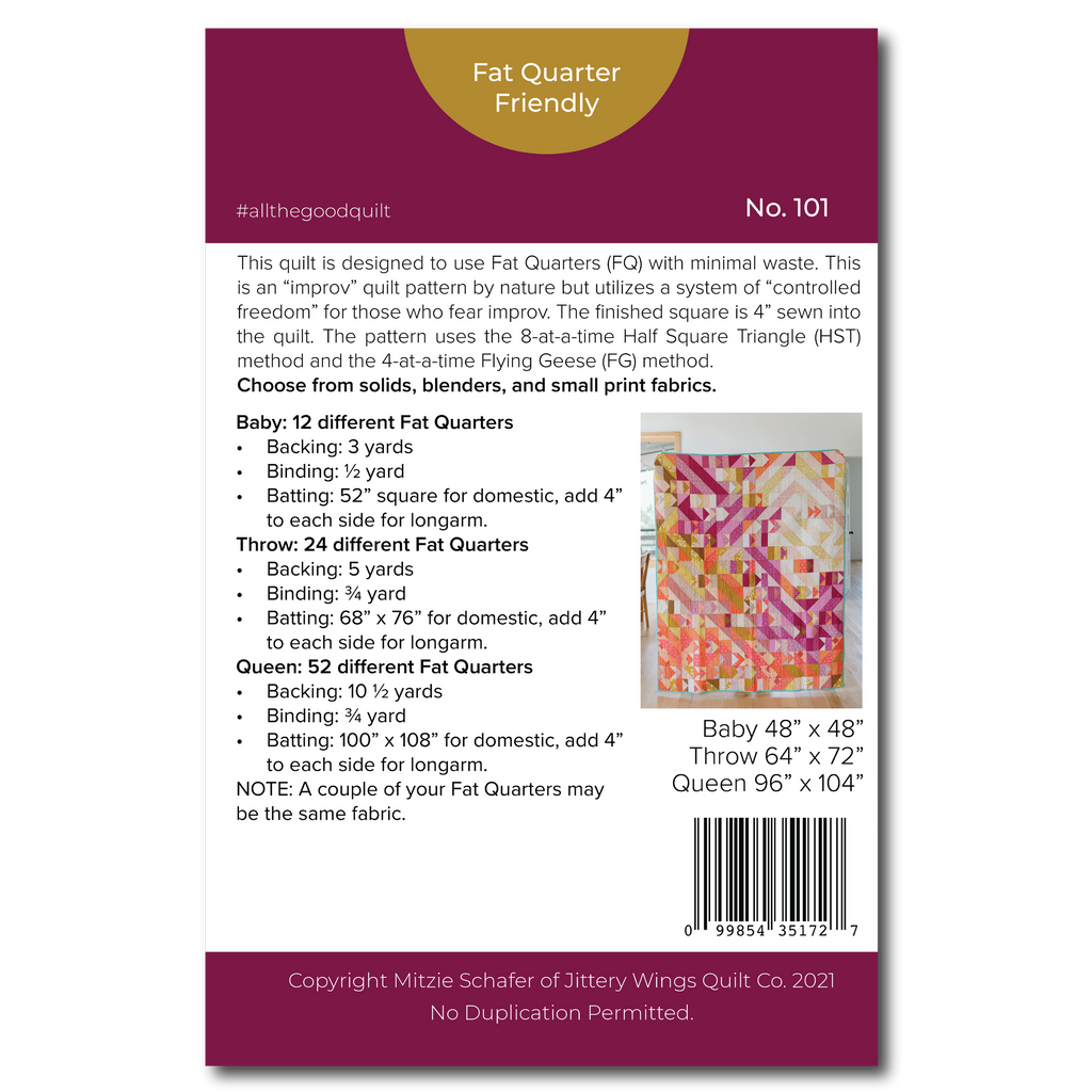All the Good Quilt Pattern Printed for Wholesale