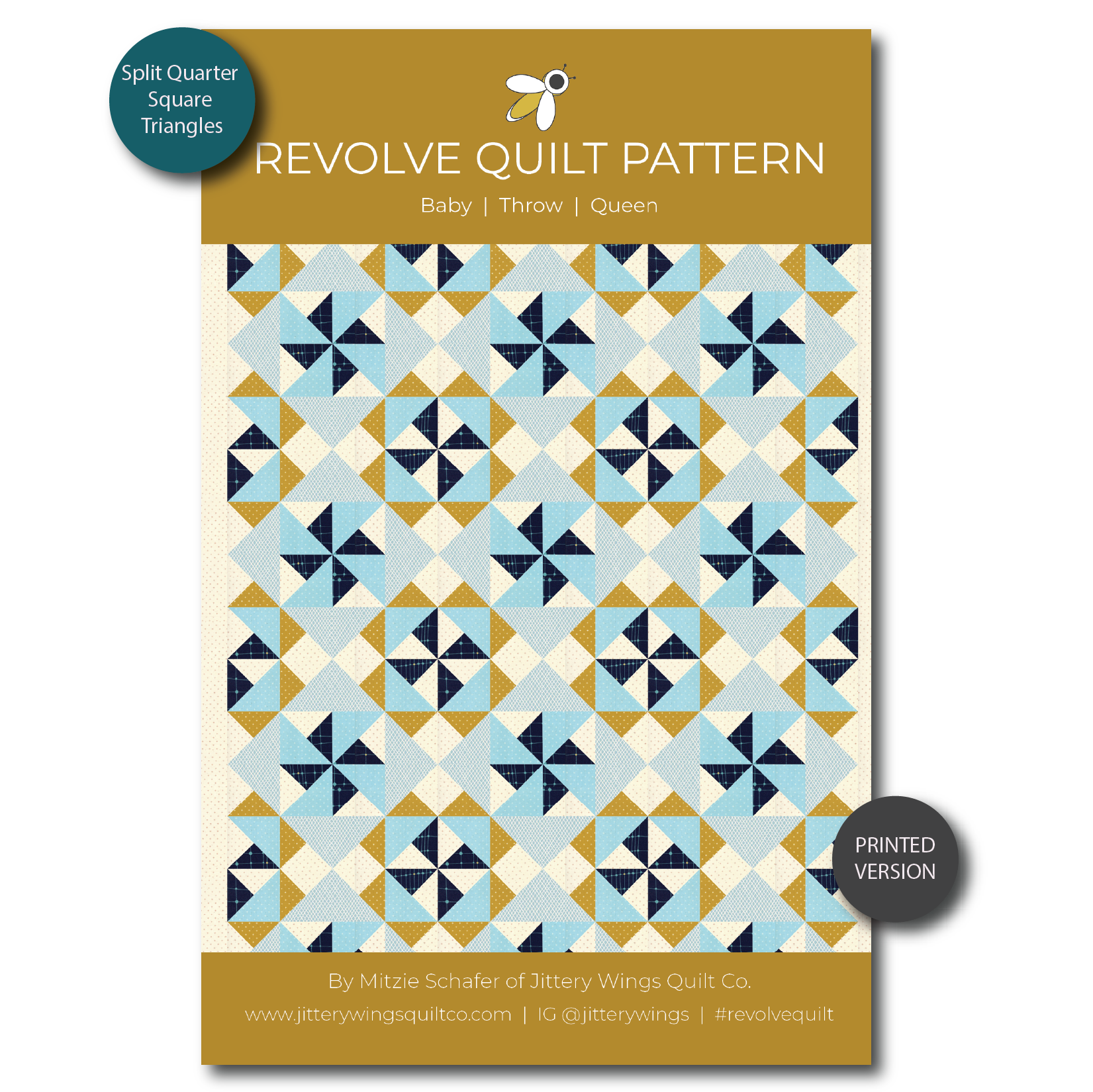 Revolve Quilt Pattern - Printed Version
