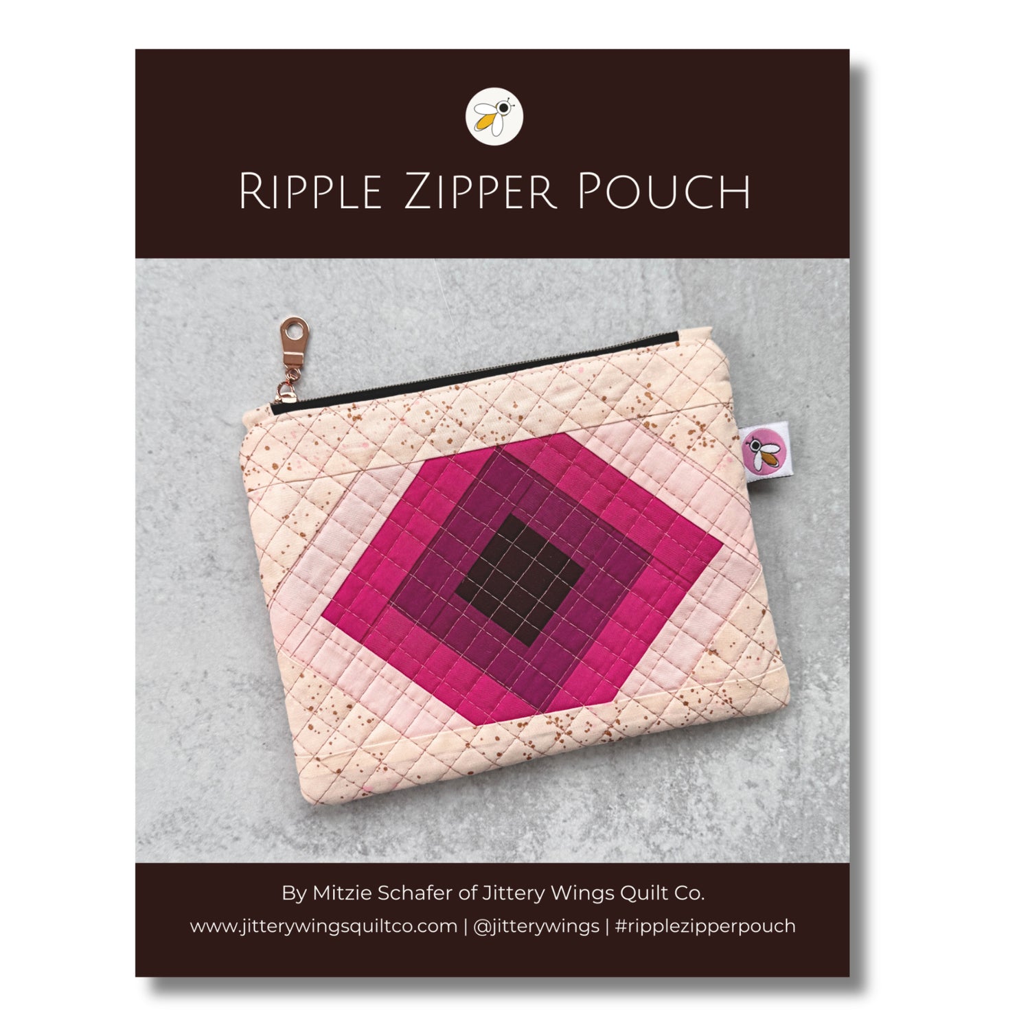 Ripple Zipper Pouch (FPP Technique) - PDF Download