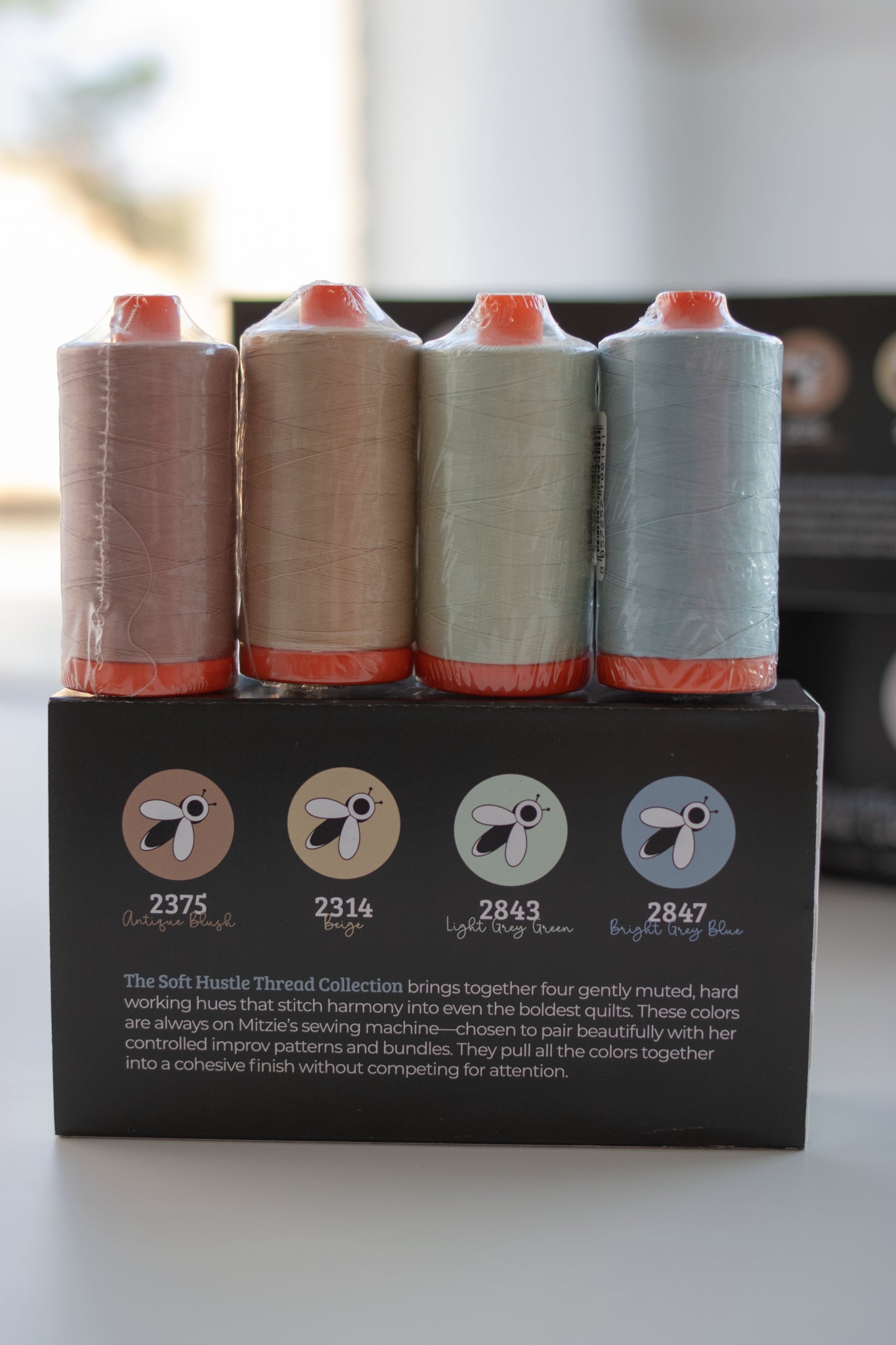 Soft Hustle Thread Collection by Jittery Wings Quilt Co.